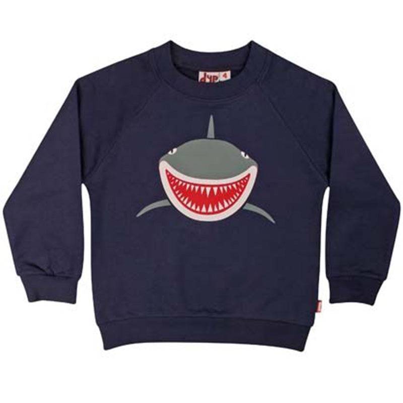 DYR Cph by Danefae Kids Shark Sweatshirt - Dark Navy Blue