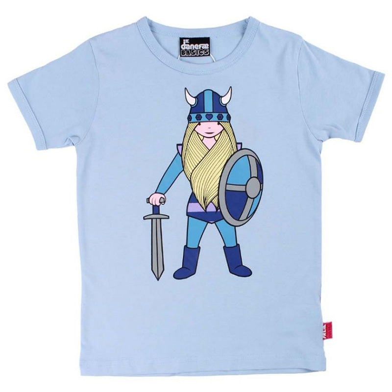 Danefae Freja the Viking T-Shirt - Pastel Blue
