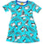-40% off- DUNS Sweden Puffin Skater Dress - Short Sleeve - Blue Atoll (Generous sizing) Only 2 left! 11-12y