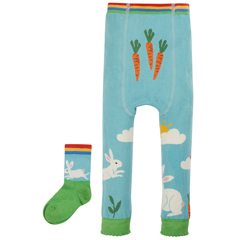-25% off- Frugi Sennen Sock Set - White Rabbits (Last one! 6-12m)