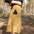 -30% off- PaaPii Adult Leaf Skirt - Ochre Yellow (Last one! XL)