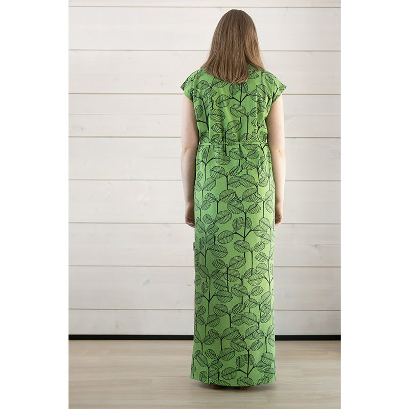 -40% off- PaaPii Adult Iiris Alder Dress - Short Sleeve - Forest Green