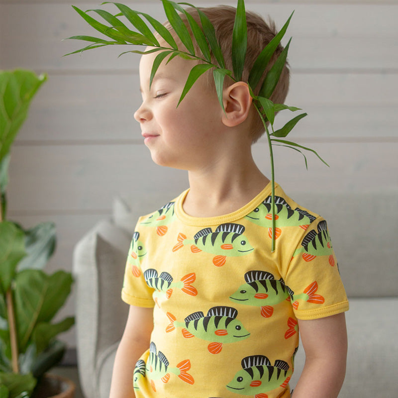 -30% off- PaaPii Perch T-Shirt - Yellow (1-4y)