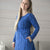 -25%- PaaPii Adult Willow Dress - Long Sleeve - Blue