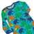 Smafolk Elephant Long Sleeve Romper Suit - Blue Atoll