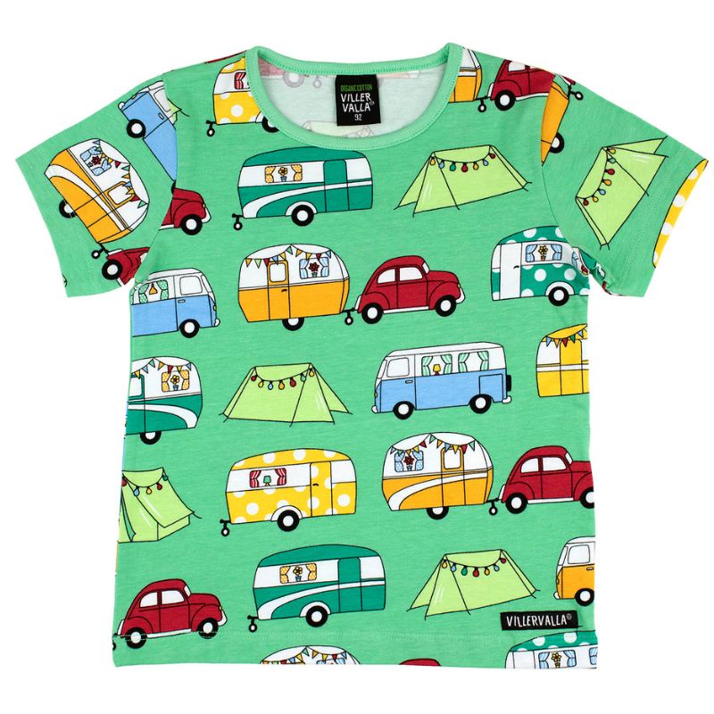 Villervalla Camping T-Shirt - Fern Green