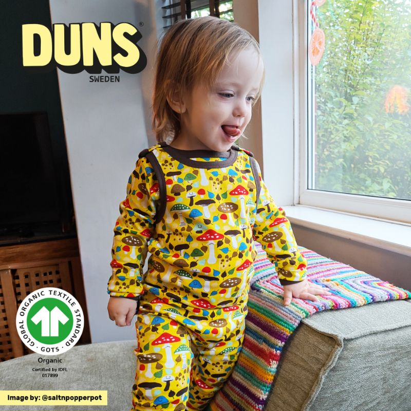 DUNS Sweden Mushroom Dungarees - Yellow