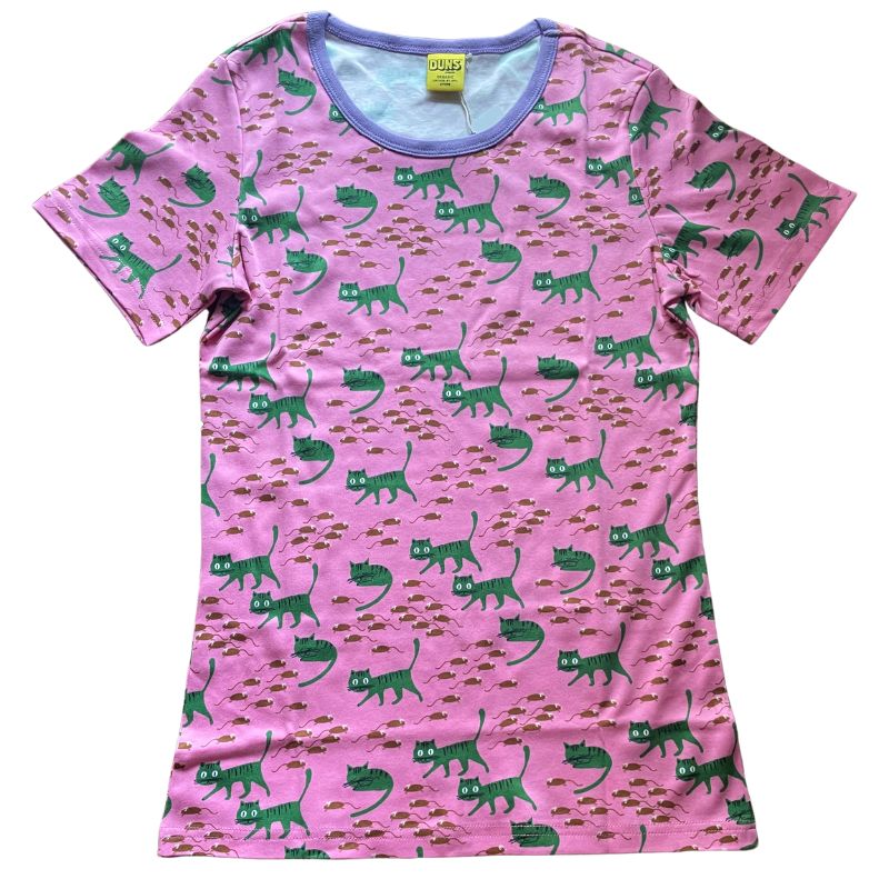 DUNS Sweden Adult Cat T-Shirt - Pink