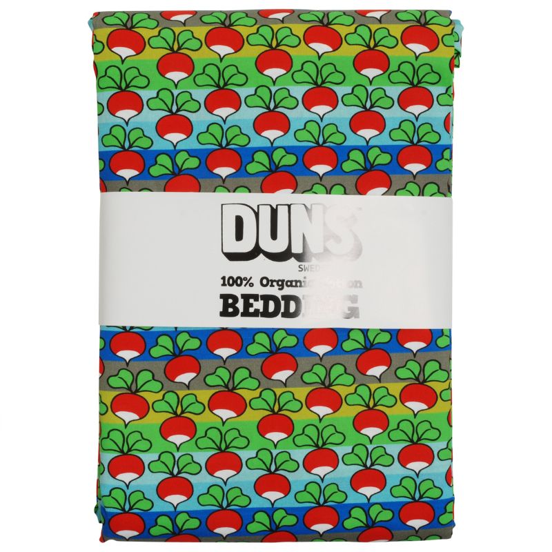 DUNS Sweden Radish Bedding - Rainbow Stripe - Blue/Green