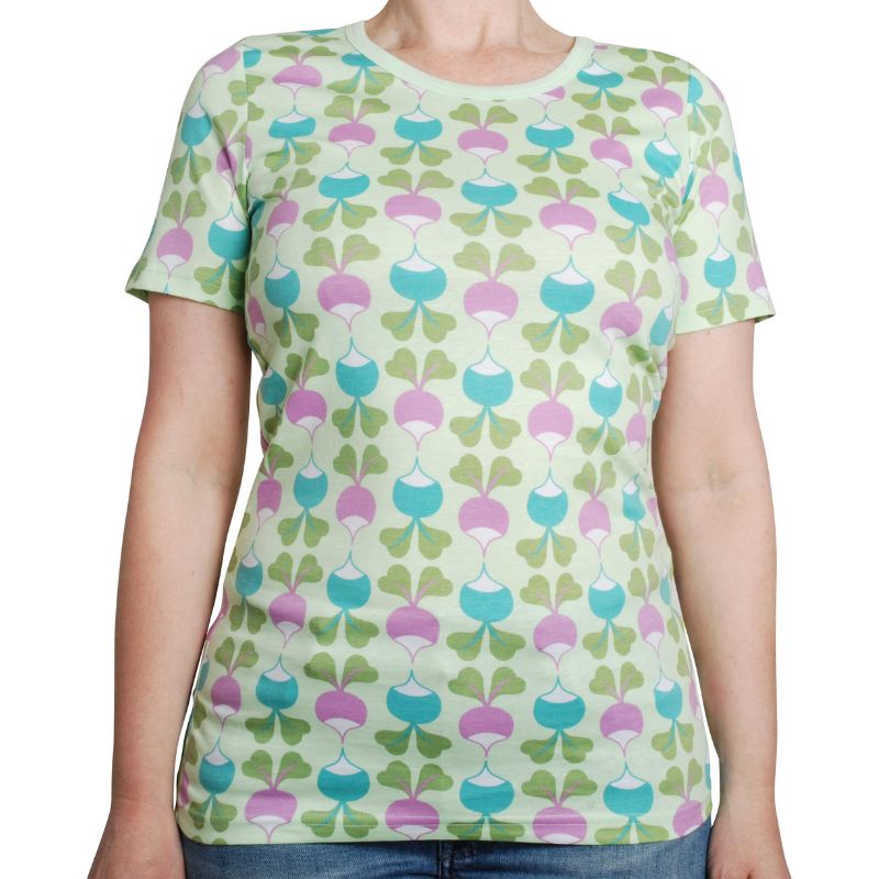 DUNS Sweden Adult Big Radish T-Shirt - Patina Green