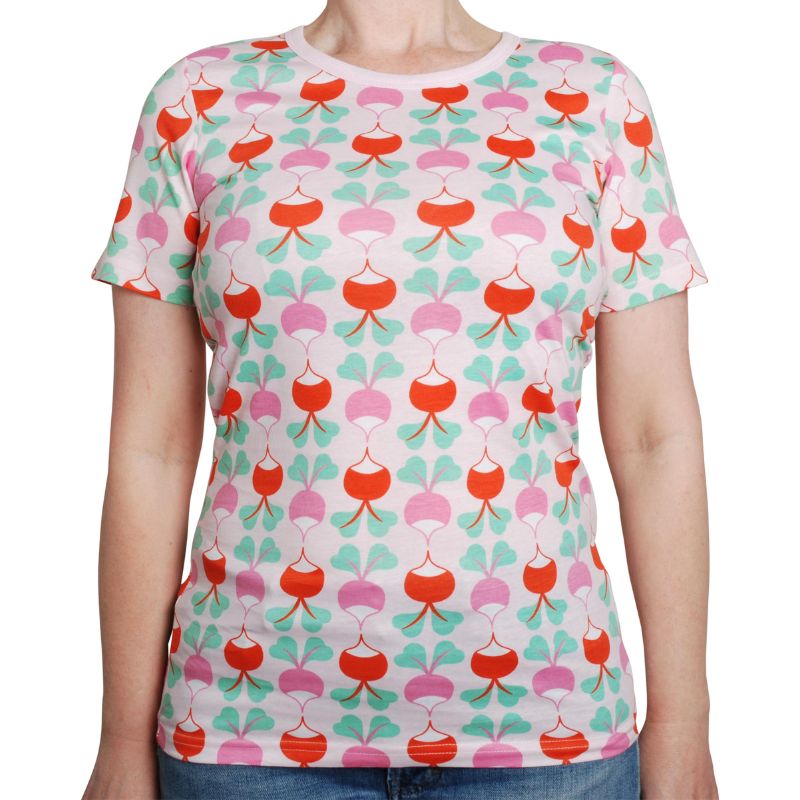 DUNS Sweden Adult Big Radish T-Shirt - Pink