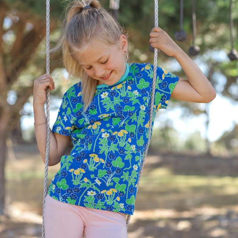 DUNS Sweden Kids Coltsfoot T-shirt - Blue