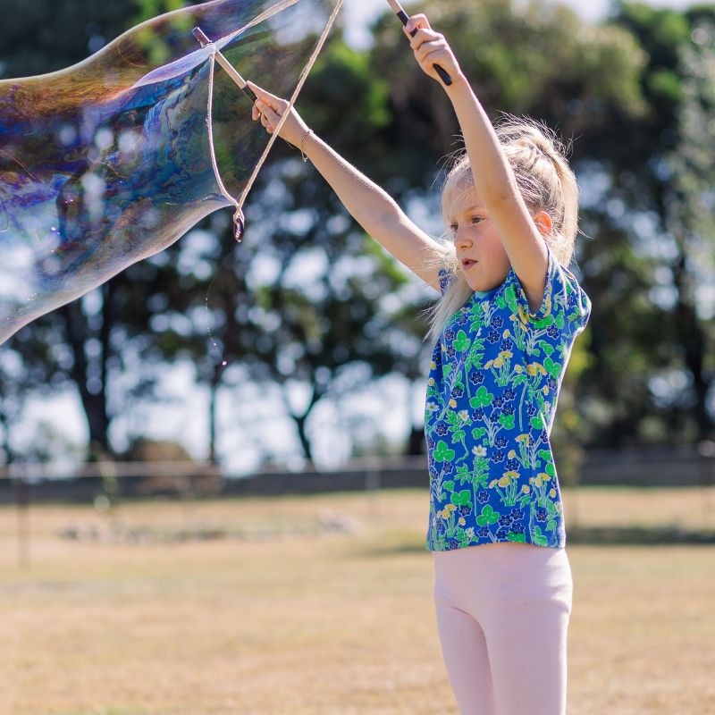 DUNS Sweden Kids Coltsfoot T-shirt - Blue