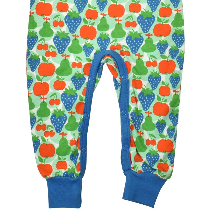 DUNS Sweden Fruit Dungarees - Beach Glass Blue