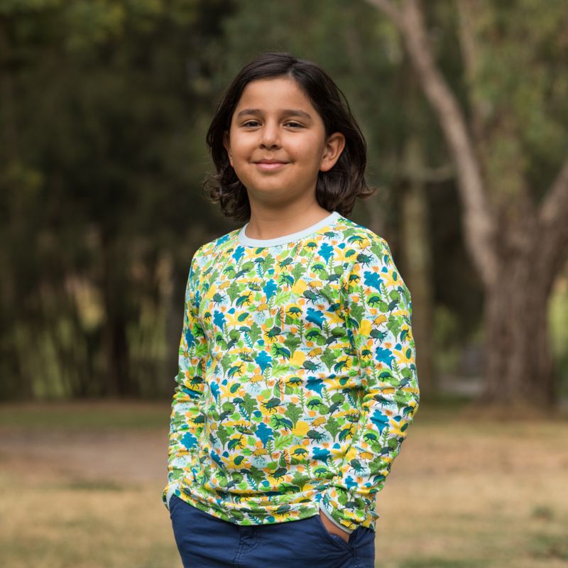 DUNS Sweden Kids Dung Beetle Long Sleeve Top