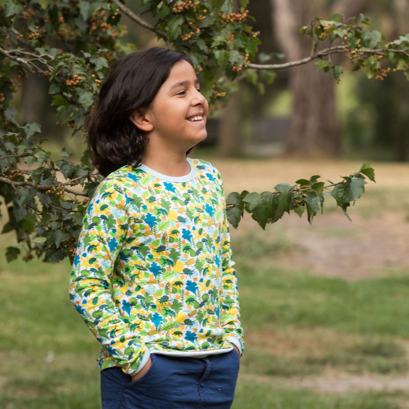 DUNS Sweden Kids Dung Beetle Long Sleeve Top