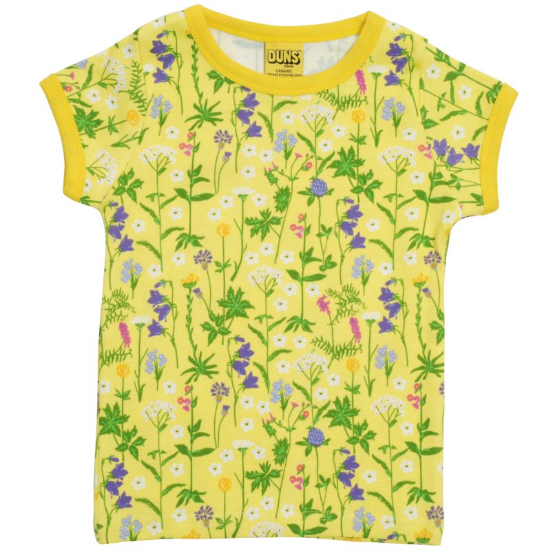 DUNS Sweden Kids Wild Flowers T-shirt - Yellow
