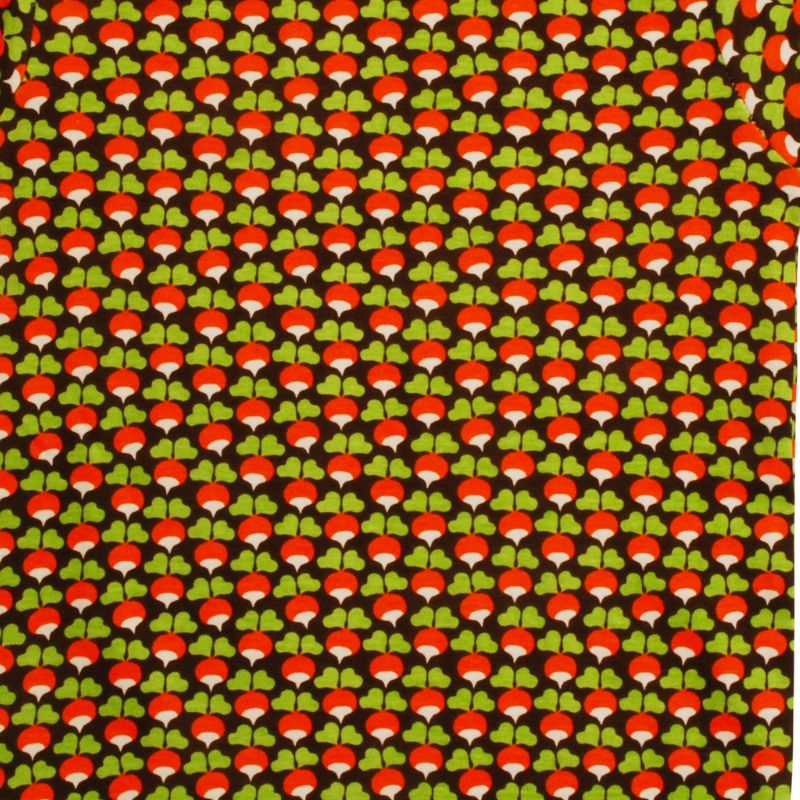 DUNS Sweden Kids Mini Radish T-shirt - Chocolate Brown - closeup