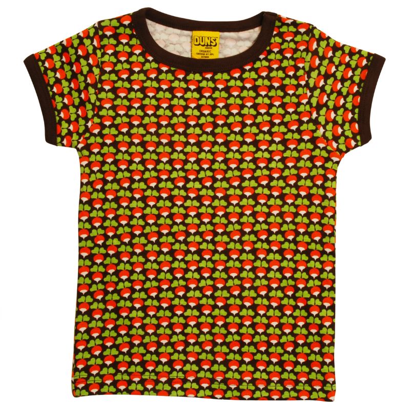DUNS Sweden Kids Mini Radish T-shirt - Chocolate Brown