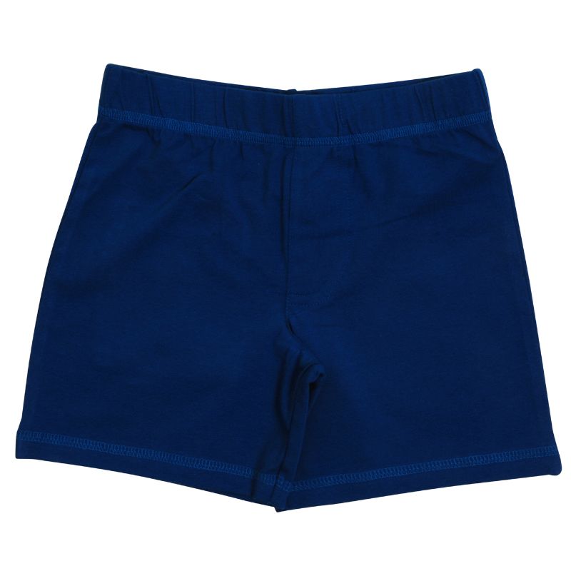 Blue shorts on a white background