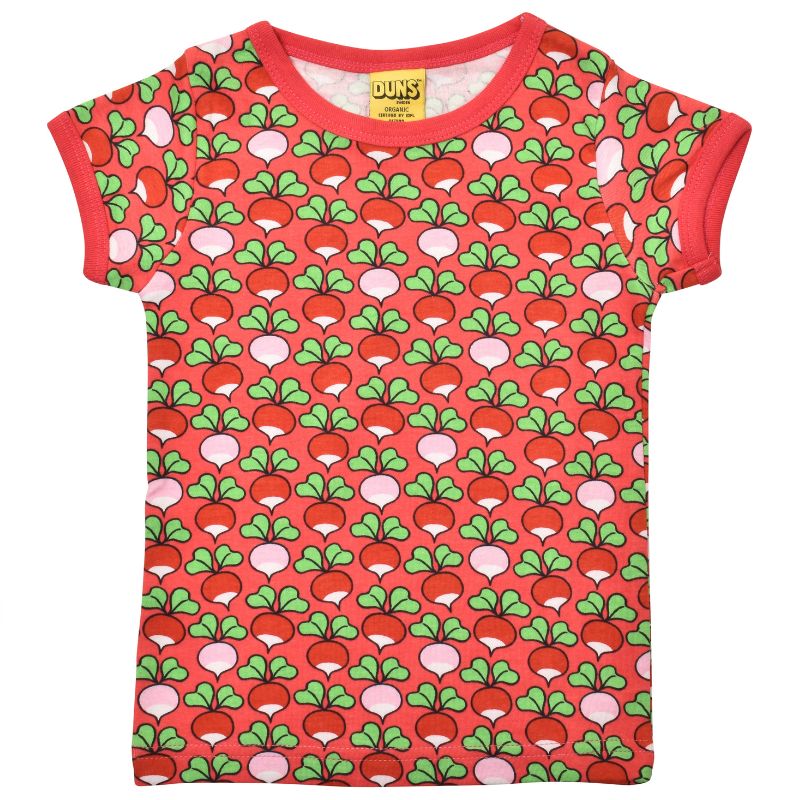 DUNS Sweden Kids Multi Radish T-shirt - Rouge Red
