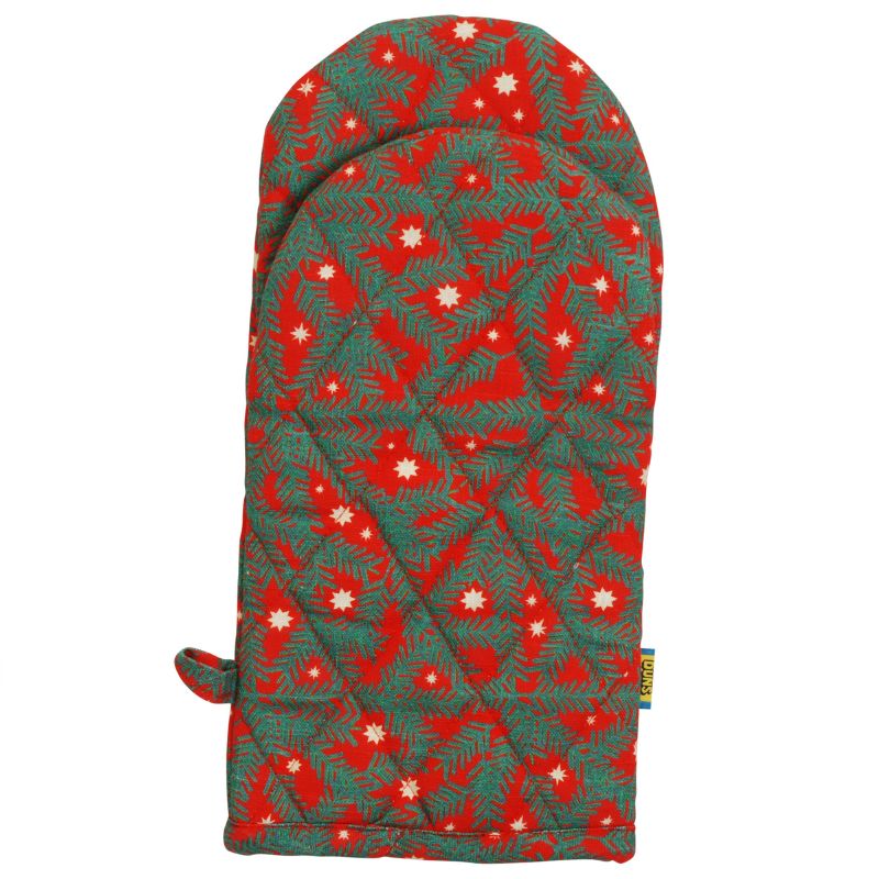 DUNS Sweden Pine Needle Oven Mitt - Red