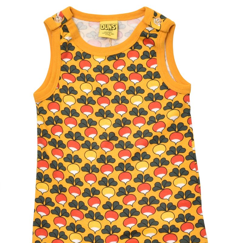 DUNS Sweden Multi Radish Dungarees - Mineral Yellow