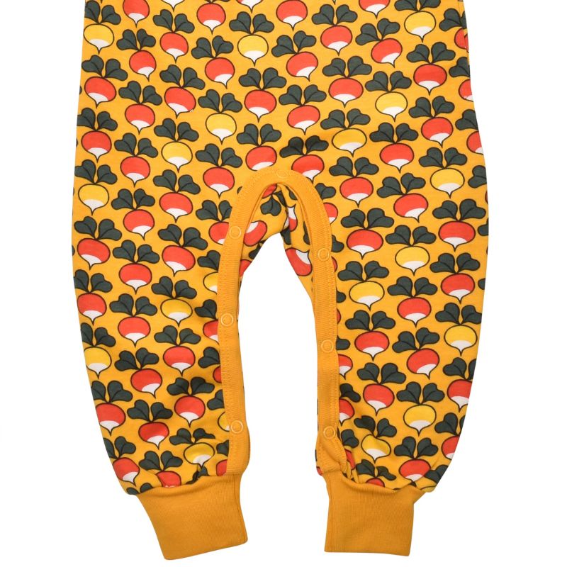 DUNS Sweden Multi Radish Dungarees - Mineral Yellow
