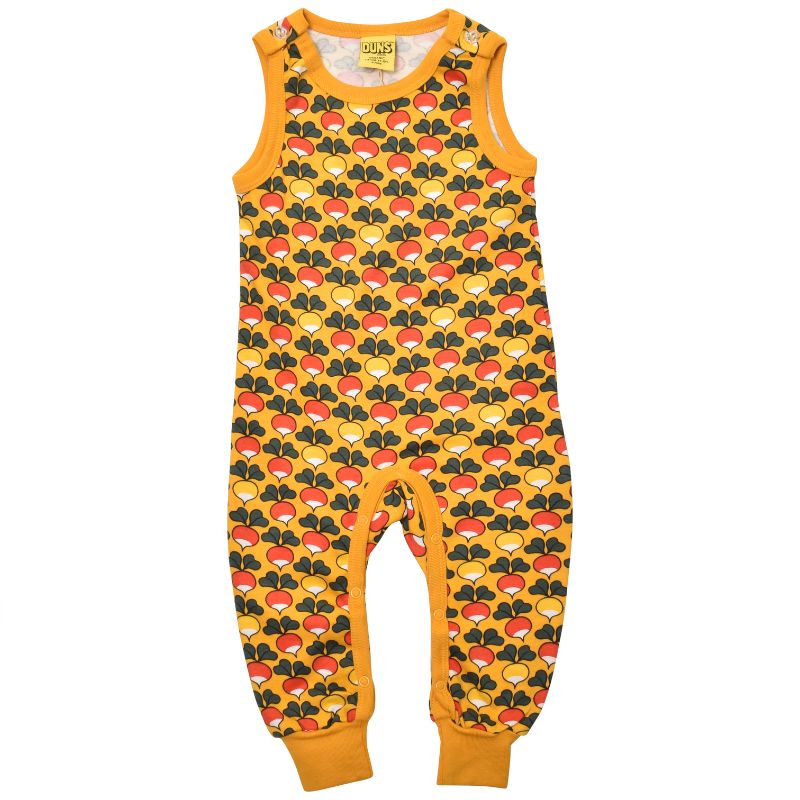 DUNS Sweden Multi Radish Dungarees - Mineral Yellow