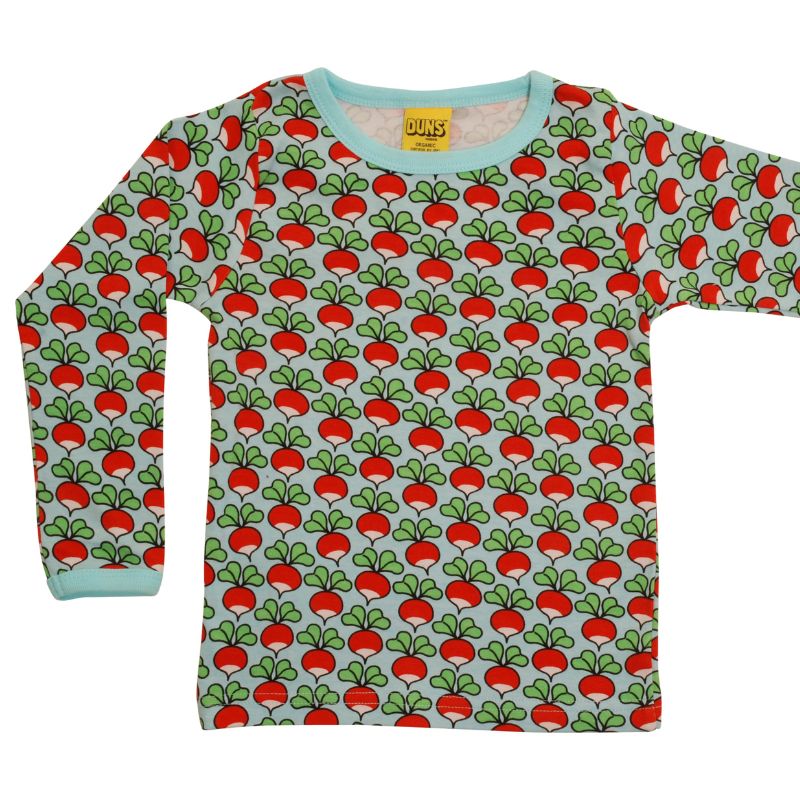 DUNS Sweden Kids Radish Long Sleeve Top - Clearwater Blue