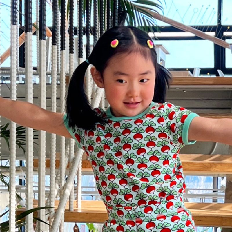 DUNS Sweden Kids Radish T-shirt - Honeydew Green