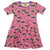 DUNS Sweden Cat Skater Dress - Short Sleeve - Pink