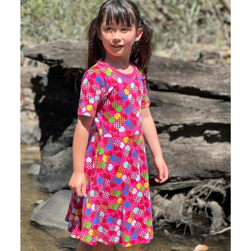 DUNS Sweden Hearts Skater Dress - Short Sleeve