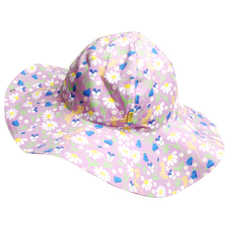 DUNS Sweden Summer Days Floral Sun Hat - Violet