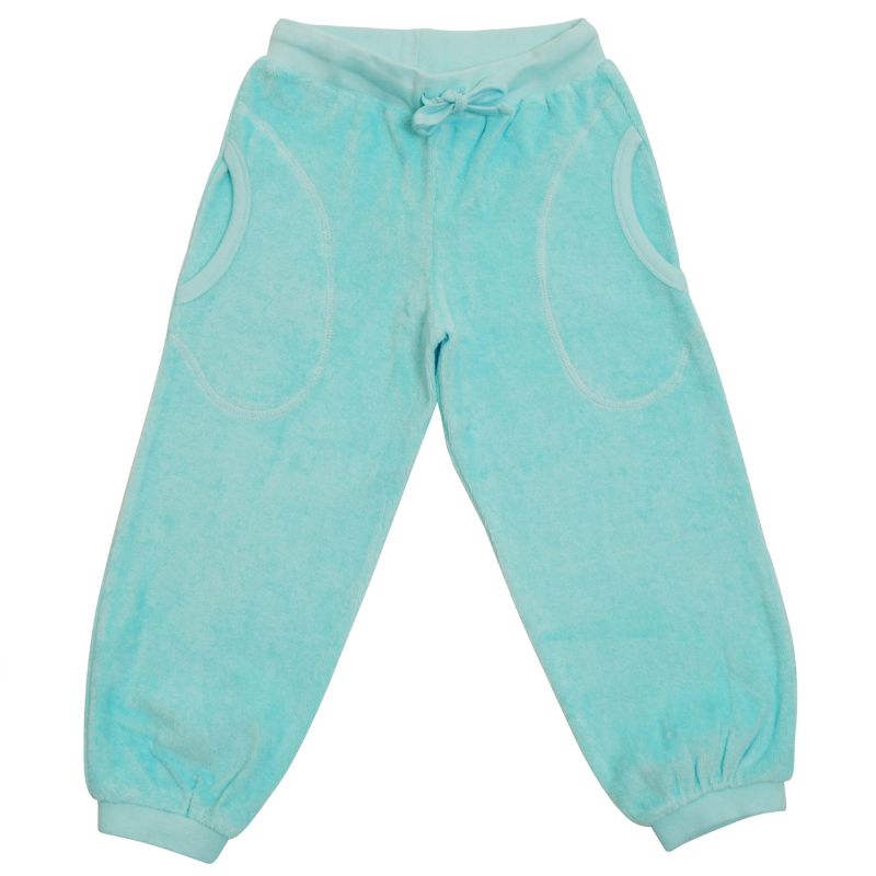 DUNS Sweden Kids Terry Trousers - Button Blue