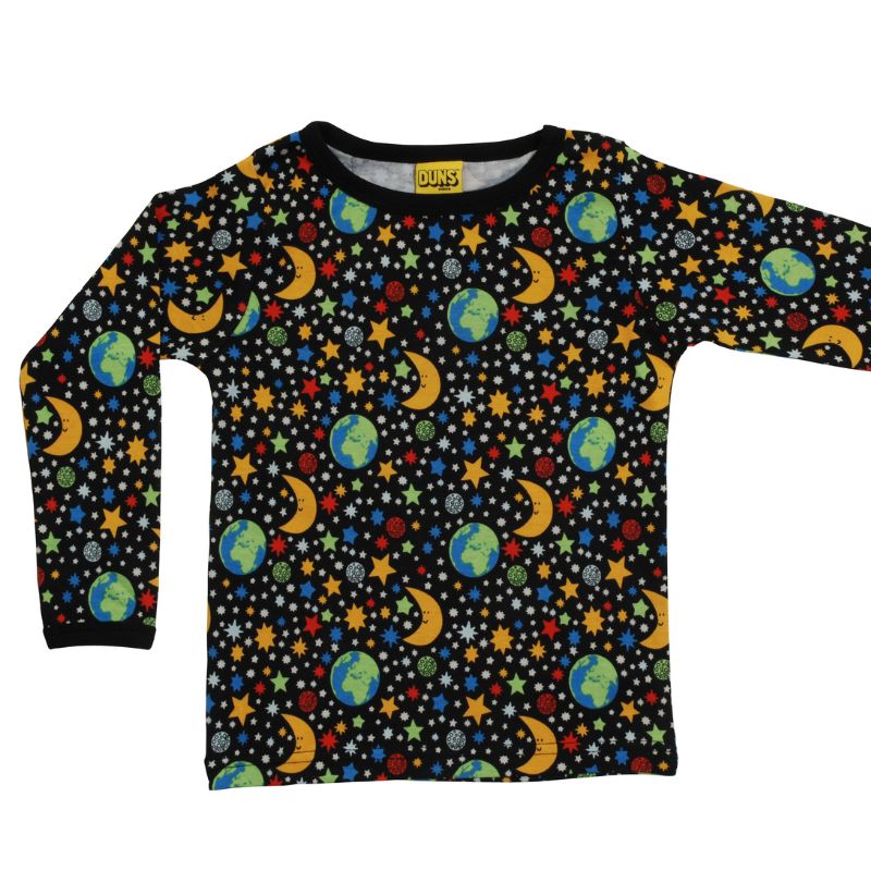 DUNS Sweden Kids Mini Mother Earth Long Sleeve Top - Black