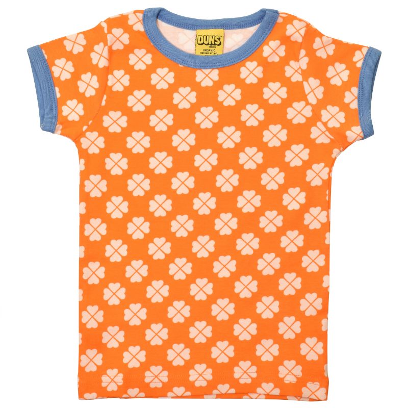 DUNS Sweden Kids Clover T-shirt - Orange
