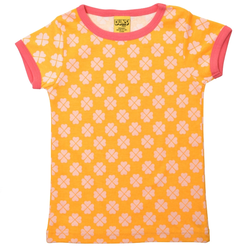 DUNS Sweden Kids Clover T-shirt - Radiant Yellow