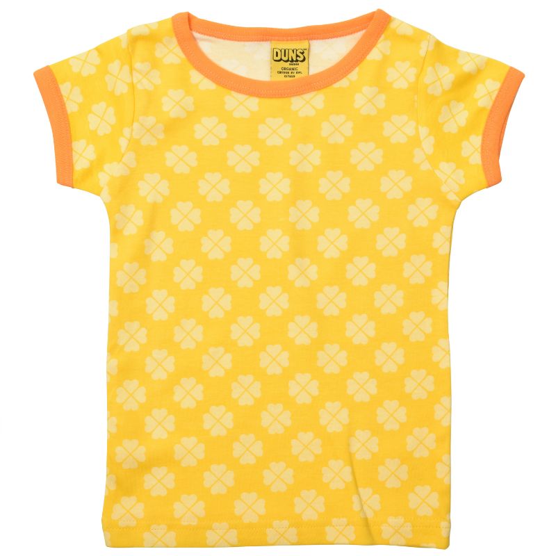 DUNS Sweden Kids Clover T-shirt - Yellow