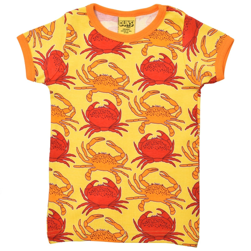 DUNS Sweden Kids Crab T-shirt - Vibrant Yellow