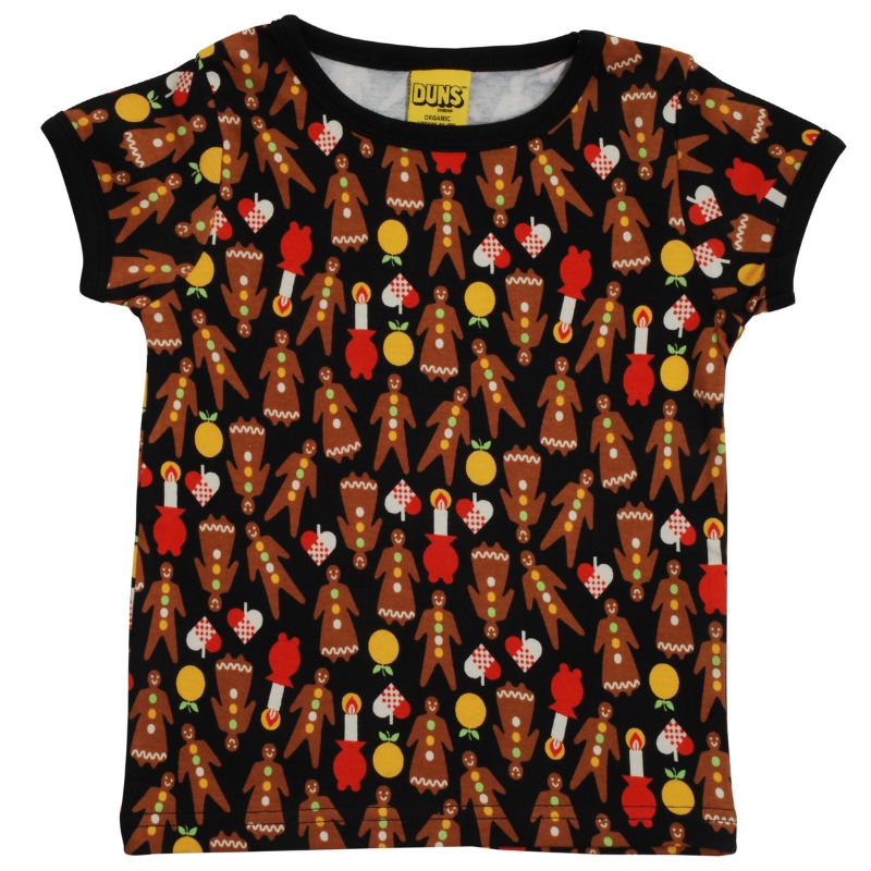DUNS Sweden Kids Gingerbread T-shirt - Black