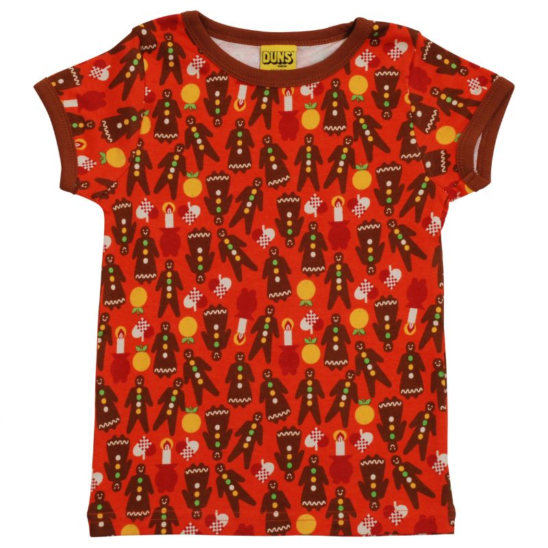 DUNS Sweden Kids Gingerbread T-shirt - Red