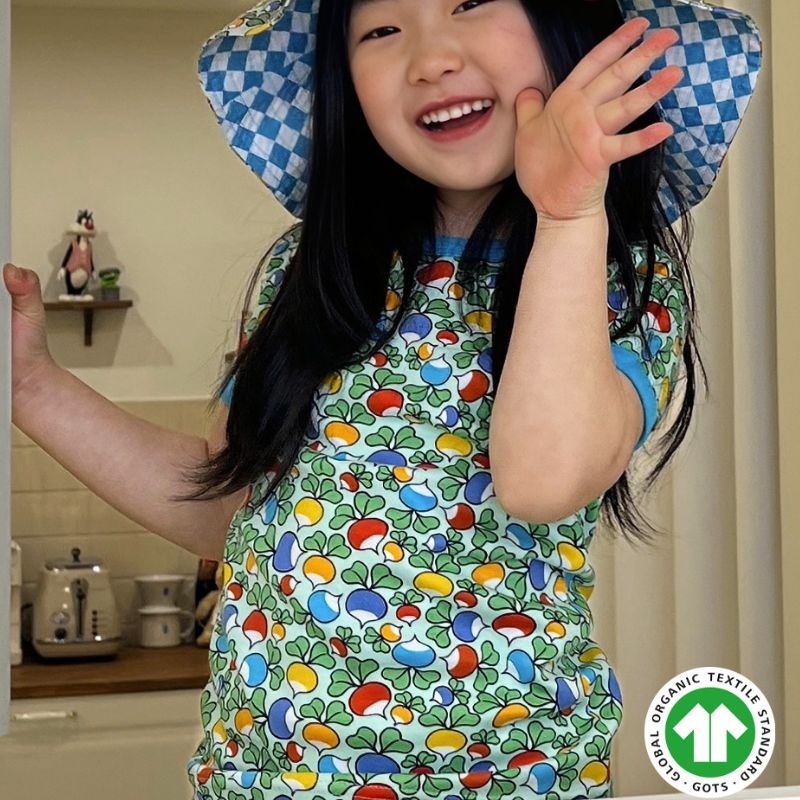 DUNS Sweden Kids Jumble Radish T-shirt - Blue