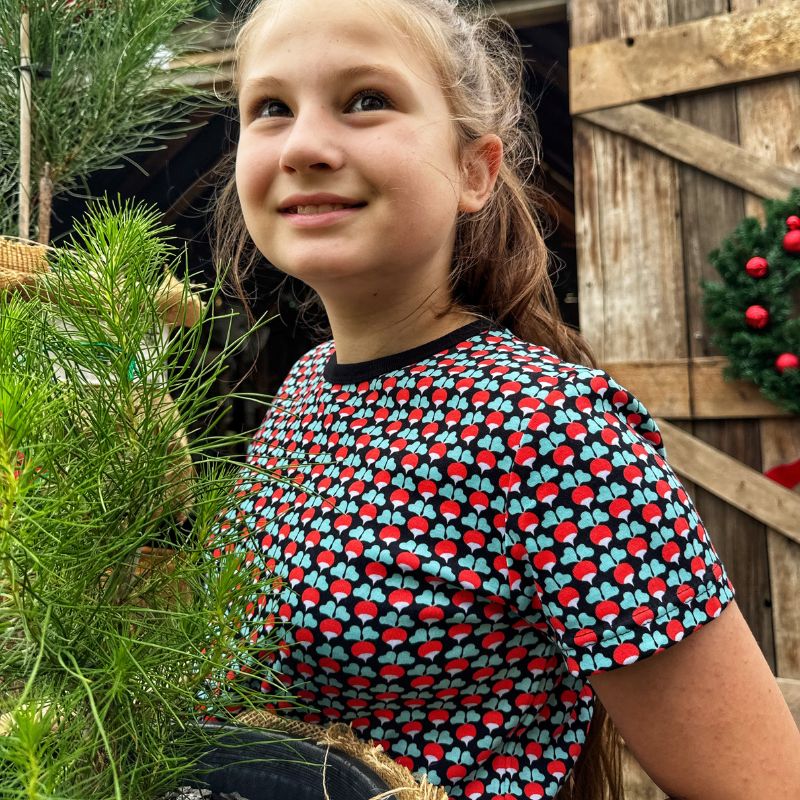 DUNS Sweden Kids Mini Radish T-shirt - Black