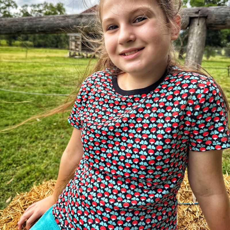 DUNS Sweden Kids Mini Radish T-shirt - Black