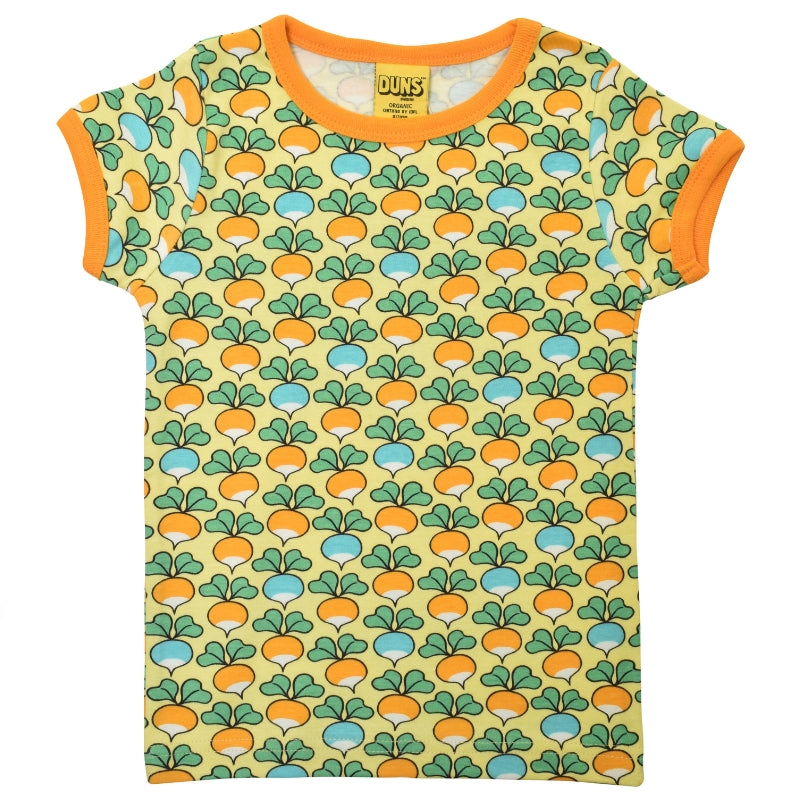 DUNS Sweden Kids Multi Radish T-shirt - Yellow Cream