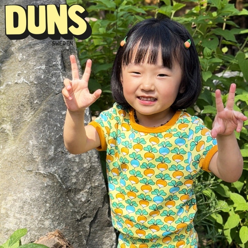 DUNS Sweden Kids Multi Radish T-shirt - Yellow Cream