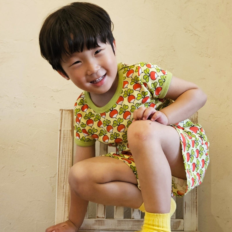 DUNS Sweden Kids Radish T-shirt - Citron