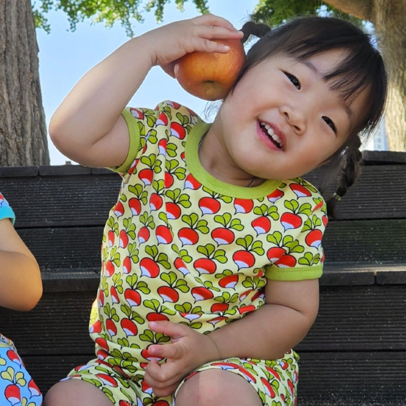 DUNS Sweden Kids Radish T-shirt - Citron
