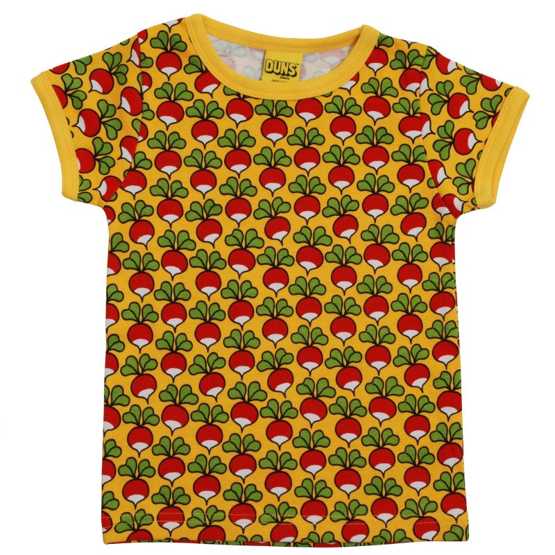 DUNS Sweden Kids Radish T-shirt - Citrus Yellow